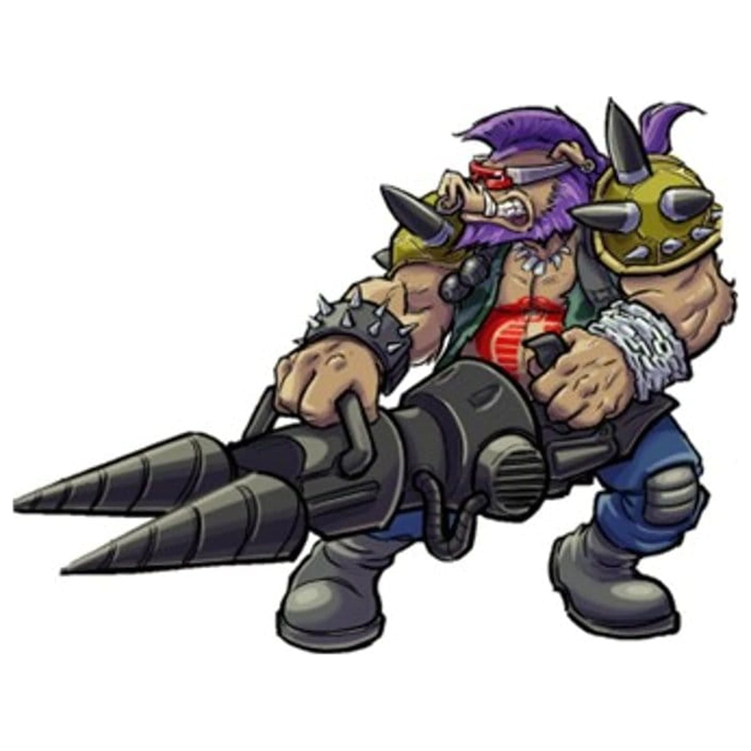 Teenage Mutant Ninja Turtles x G.I. Joe Crossover Classics Action Figur Rocksteady x Dreadnok Buzzer 12 cm Produktfoto
