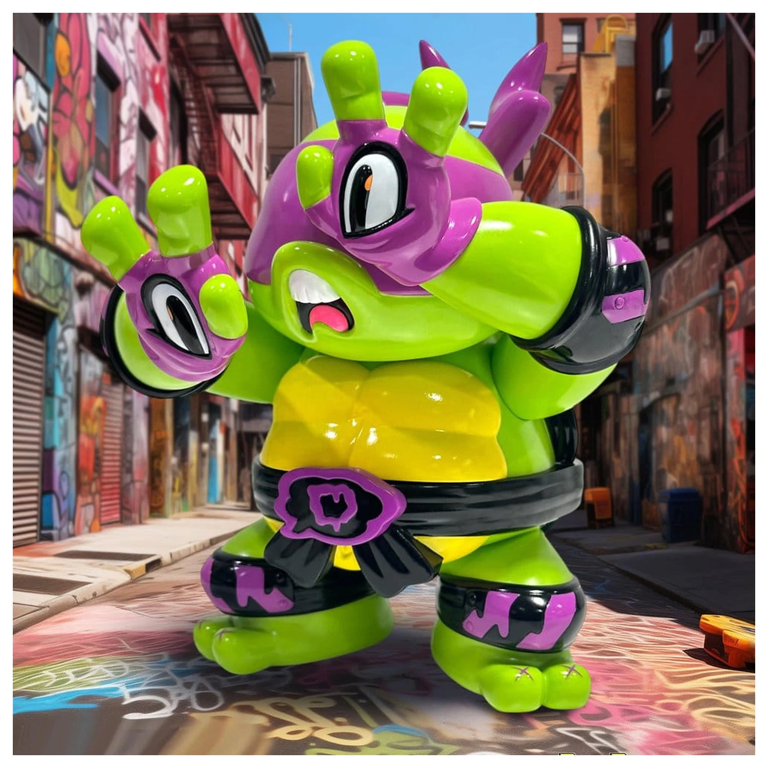 Teenage Mutant Ninja Turtles x Grape Brain Vinyl Figur Donatello 24 cm Produktfoto