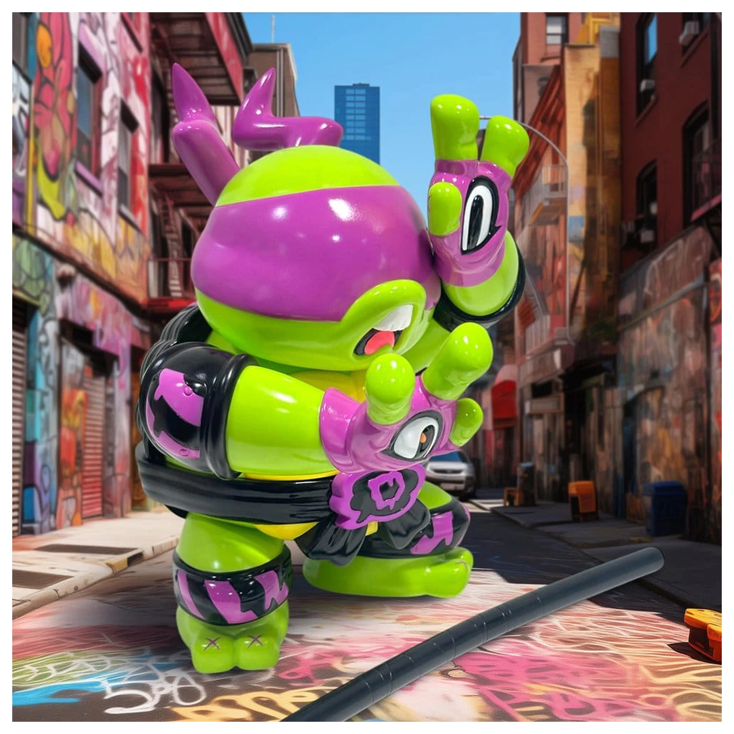 Teenage Mutant Ninja Turtles x Grape Brain Vinyl Figur Donatello 24 cm Produktfoto