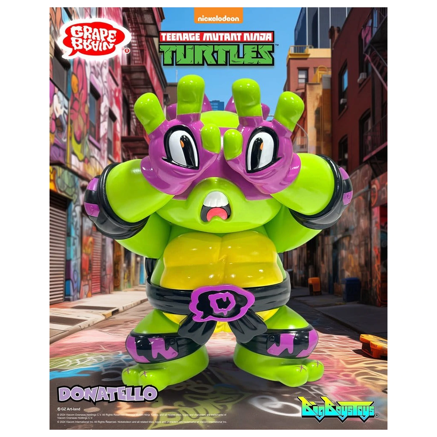 Teenage Mutant Ninja Turtles x Grape Brain Vinyl Figur Donatello 24 cm Produktfoto