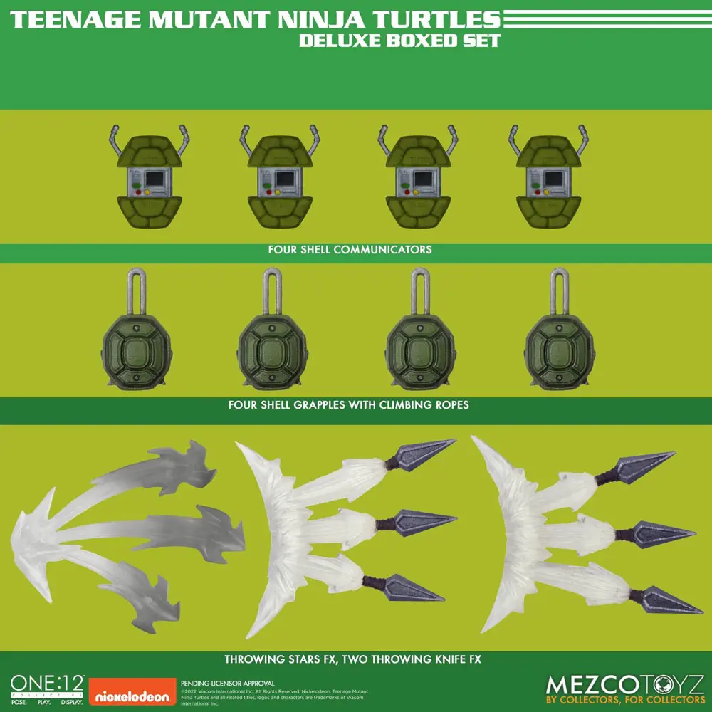 Teenage Mutant Ninja Turtles XL Actionfiguren Deluxe Box Set 17 cm Produktfoto