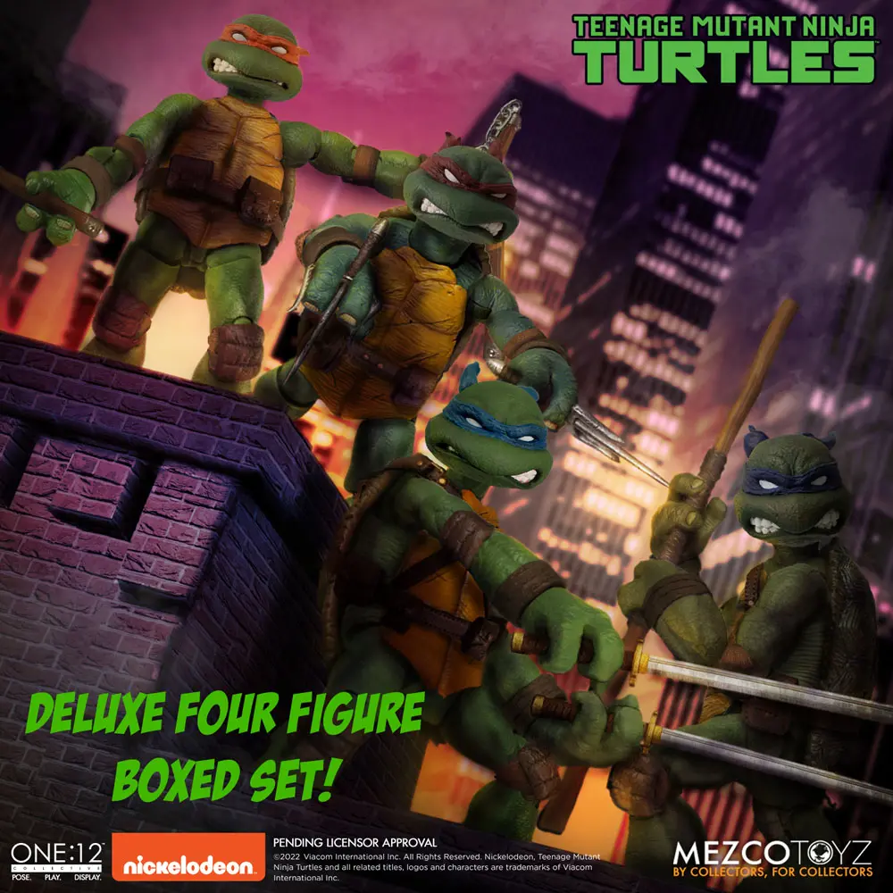 Teenage Mutant Ninja Turtles XL Actionfiguren Deluxe Box Set 17 cm Produktfoto
