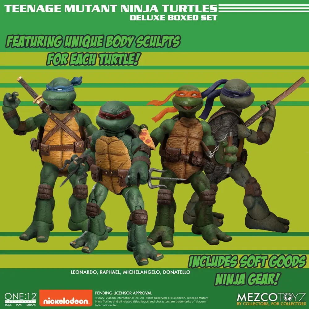 Teenage Mutant Ninja Turtles XL Actionfiguren Deluxe Box Set 17 cm Produktfoto