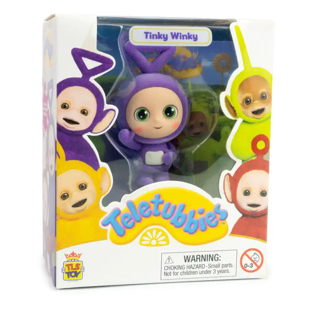 Teletubbies Cheebee Minifigur Tinky Winky Flocked 6 cm Produktfoto