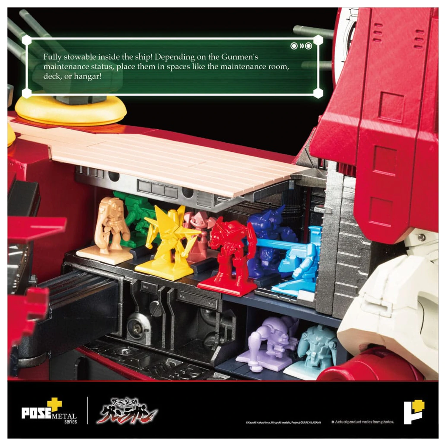 Tengen Toppa Gurren Lagann POSE+METAL Serie Figur Dai-Gurren 33 cm Produktfoto