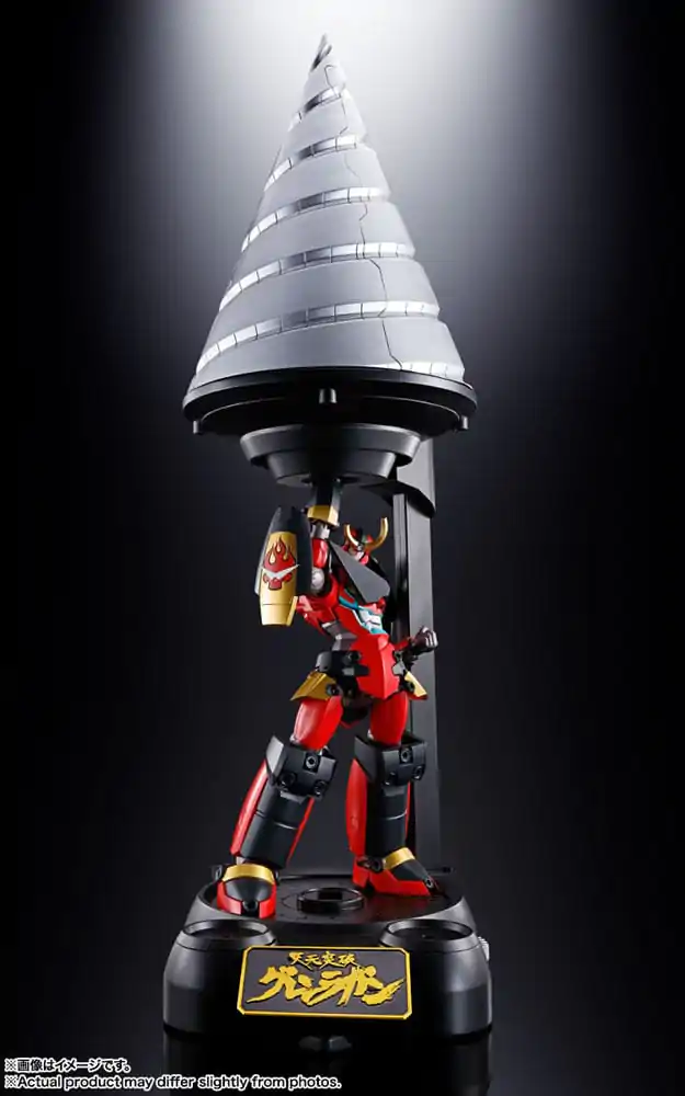 Tengen Toppa Gurren Lagann Soul of Chogokin Diecast Actionfigur GX-107 Gurren Lagann &amp; Giga Drill Set 18 cm Produktfoto