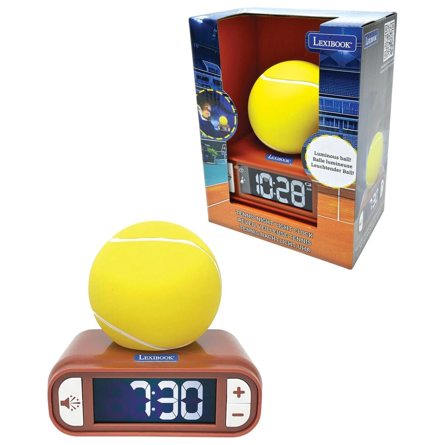 Tennis Nachtlicht Wecker Produktfoto