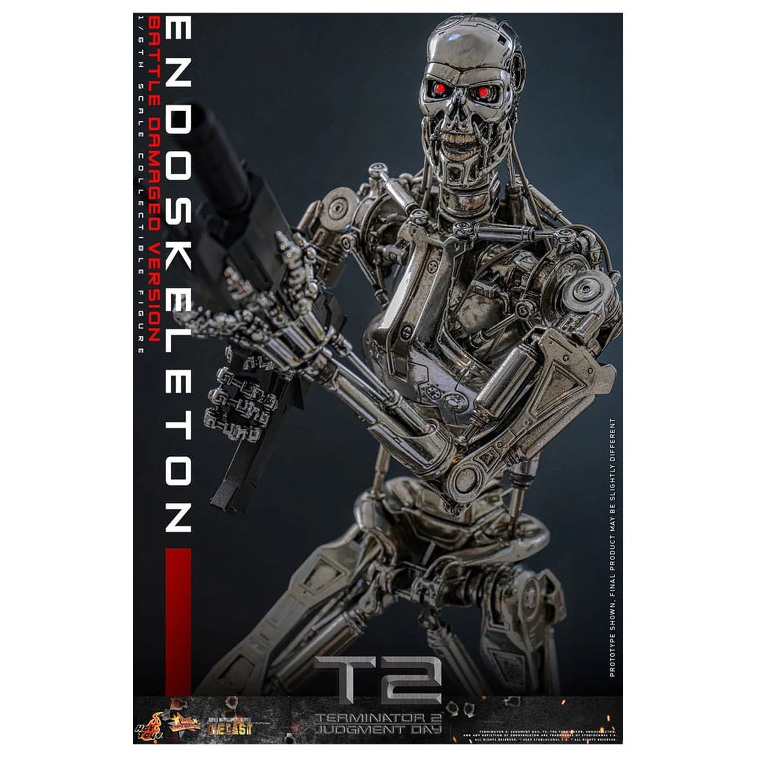 Terminator 2: Judgment Day Movie Masterpiece Action-Figur 1/6 Endoskeleton (Battle Damaged Version) 31 cm Produktfoto