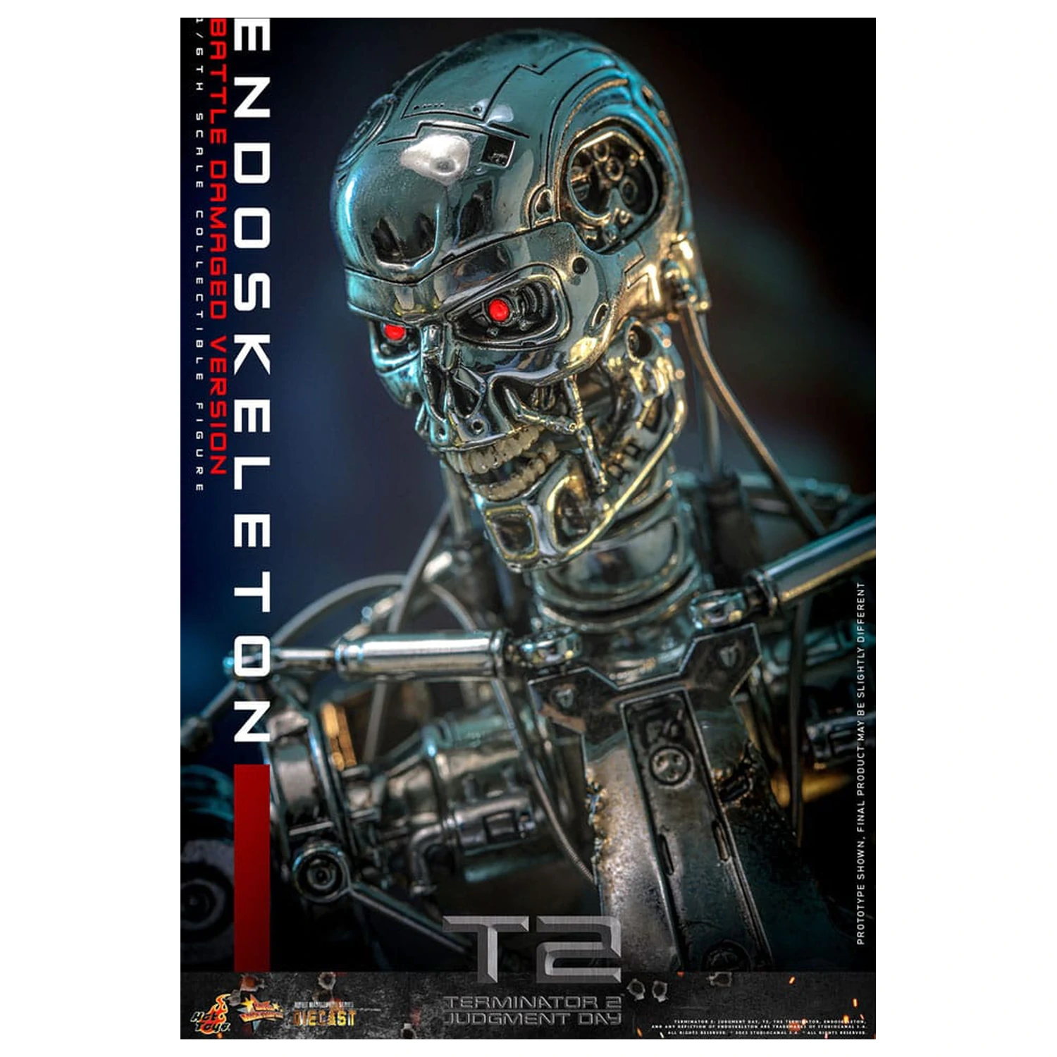 Terminator 2: Judgment Day Movie Masterpiece Action-Figur 1/6 Endoskeleton (Battle Damaged Version) 31 cm Produktfoto