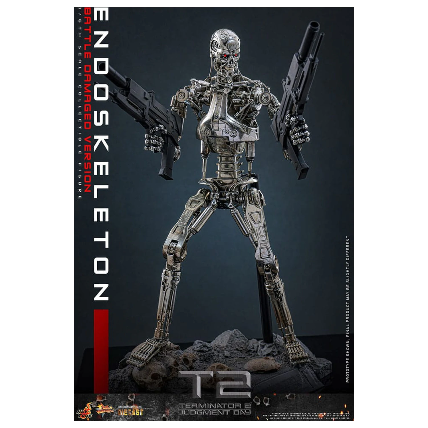 Terminator 2: Judgment Day Movie Masterpiece Action-Figur 1/6 Endoskeleton (Battle Damaged Version) 31 cm Produktfoto