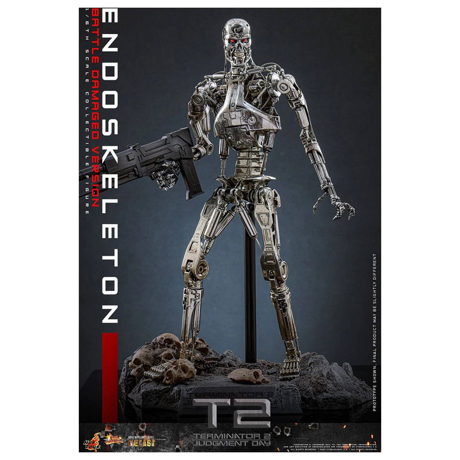 Terminator 2: Judgment Day Movie Masterpiece Action-Figur 1/6 Endoskeleton (Battle Damaged Version) 31 cm Produktfoto
