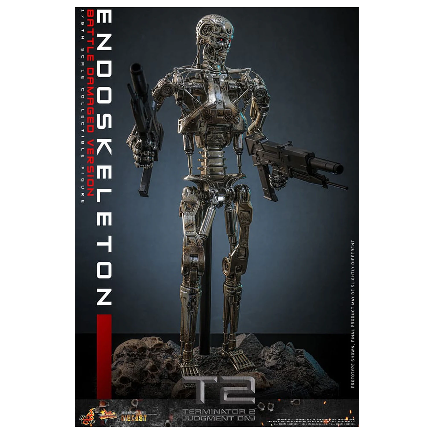 Terminator 2: Judgment Day Movie Masterpiece Action-Figur 1/6 Endoskeleton (Battle Damaged Version) 31 cm Produktfoto