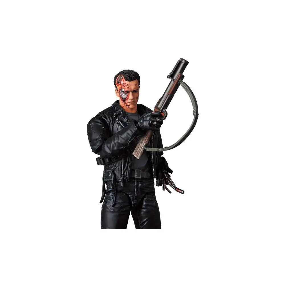 Terminator 2 MAFEX Actionfigur T-800 Battle Damage Ver. 16 cm Produktfoto