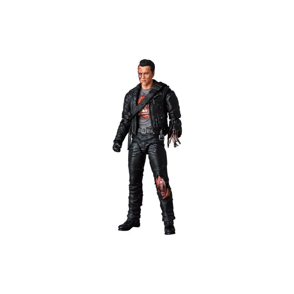 Terminator 2 MAFEX Actionfigur T-800 Battle Damage Ver. 16 cm Produktfoto