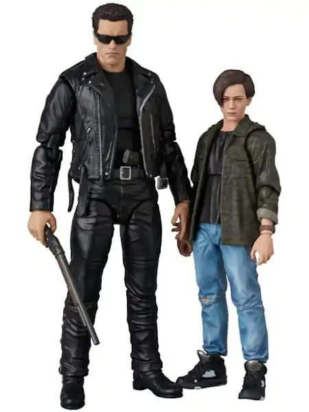 Terminator 2 MAFEX Action-Figur T-800 (T2 Ver.) und John Connor 16 cm Produktfoto