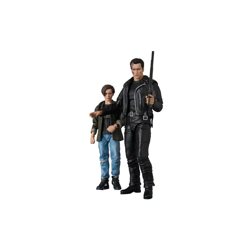 Terminator 2 MAFEX Action-Figur T-800 (T2 Ver.) und John Connor 16 cm Produktfoto