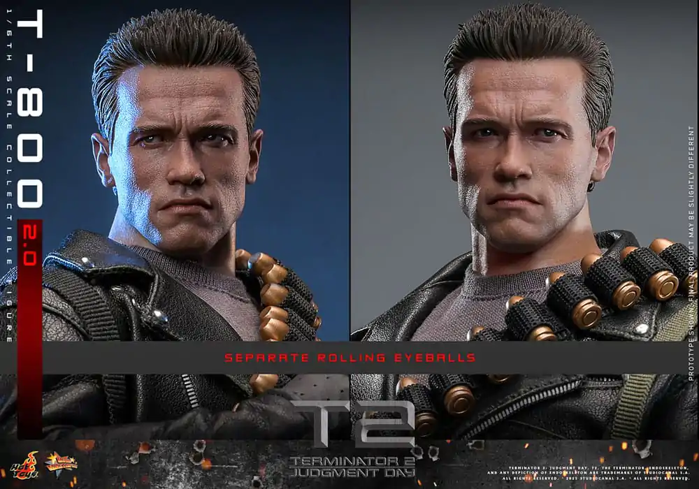 Terminator 2 Movie Masterpiece Actionfigur 1/6 T-800 2.0 32 cm Produktfoto