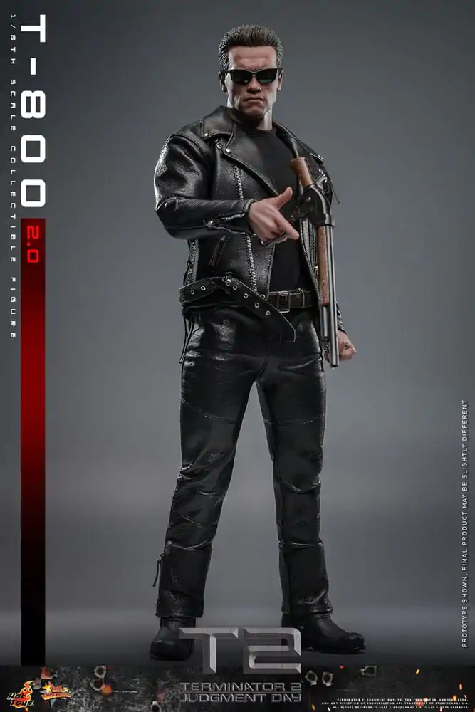 Terminator 2 Movie Masterpiece Actionfigur 1/6 T-800 2.0 32 cm Produktfoto