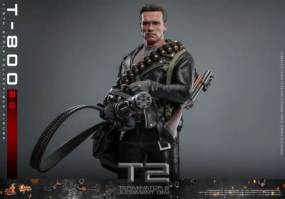 Terminator 2 Movie Masterpiece Actionfigur 1/6 T-800 2.0 32 cm Produktfoto