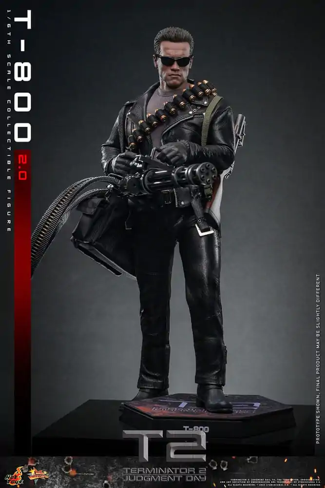 Terminator 2 Movie Masterpiece Actionfigur 1/6 T-800 2.0 32 cm Produktfoto