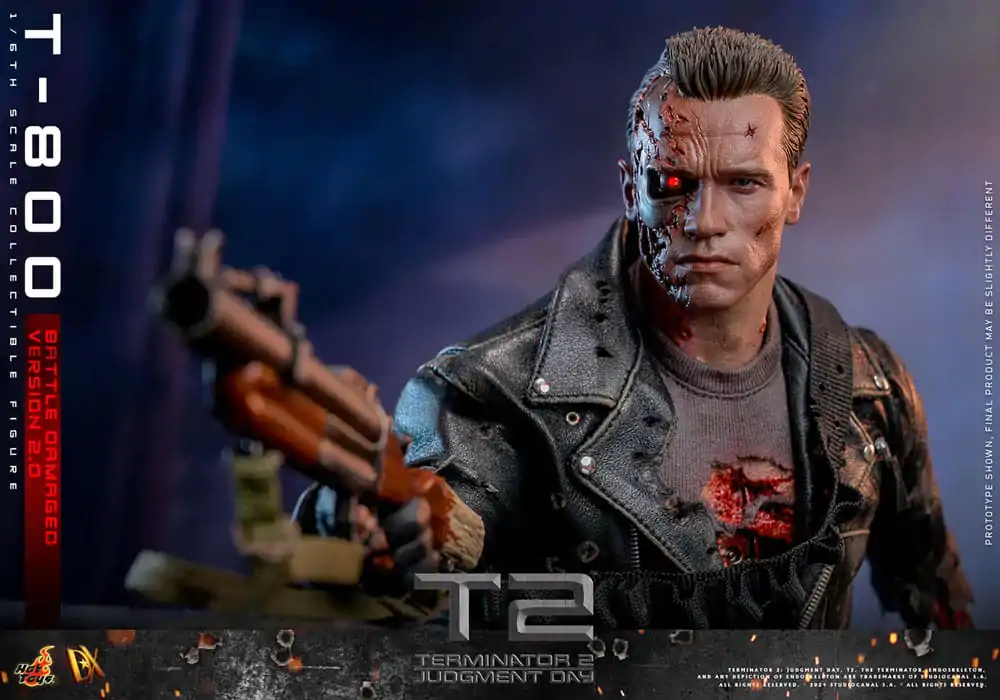 Terminator 2 Movie Masterpiece Action Figur 1/6 T-800 Battle Damaged Version 2.0 32 cm Produktfoto