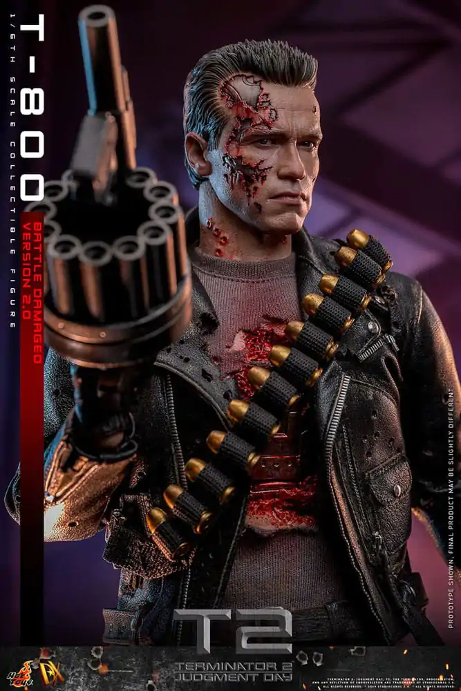 Terminator 2 Movie Masterpiece Action Figur 1/6 T-800 Battle Damaged Version 2.0 32 cm termékfotó