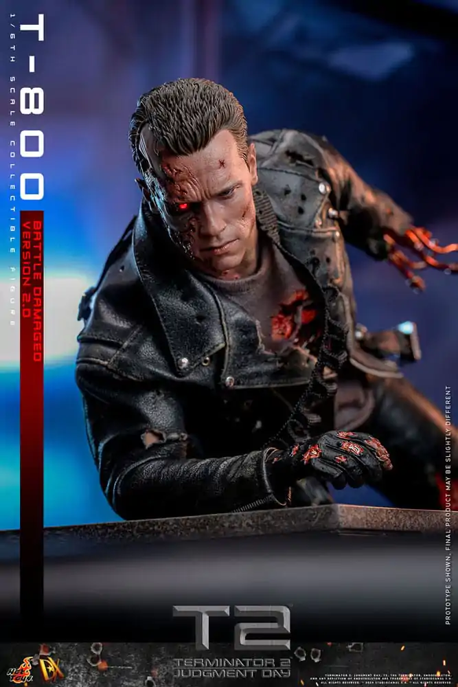 Terminator 2 Movie Masterpiece Action Figur 1/6 T-800 Battle Damaged Version 2.0 32 cm termékfotó