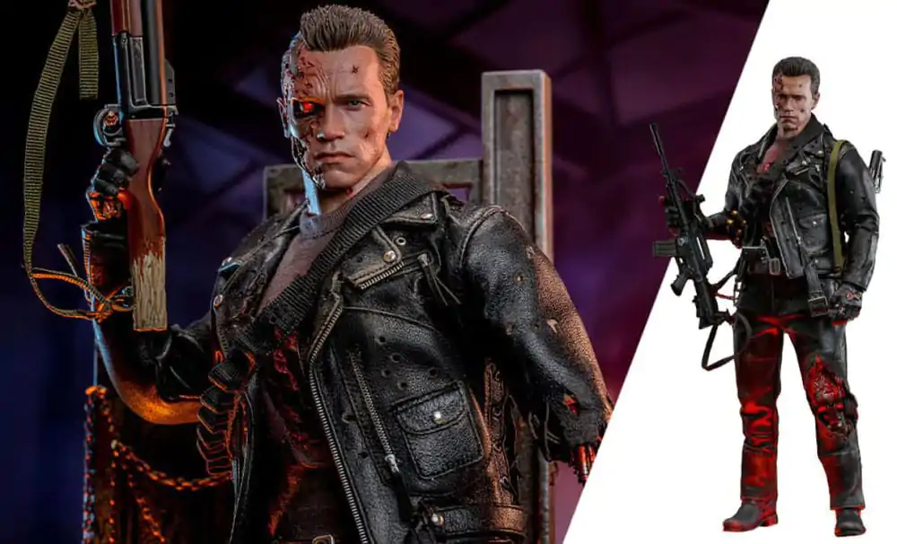 Terminator 2 Movie Masterpiece Action Figur 1/6 T-800 Battle Damaged Version 2.0 32 cm Produktfoto