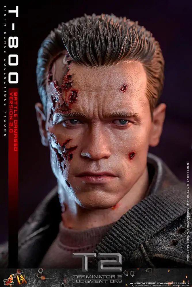 Terminator 2 Movie Masterpiece Action Figur 1/6 T-800 Battle Damaged Version 2.0 32 cm Produktfoto