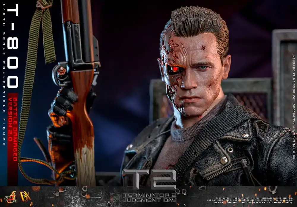 Terminator 2 Movie Masterpiece Action Figur 1/6 T-800 Battle Damaged Version 2.0 32 cm termékfotó