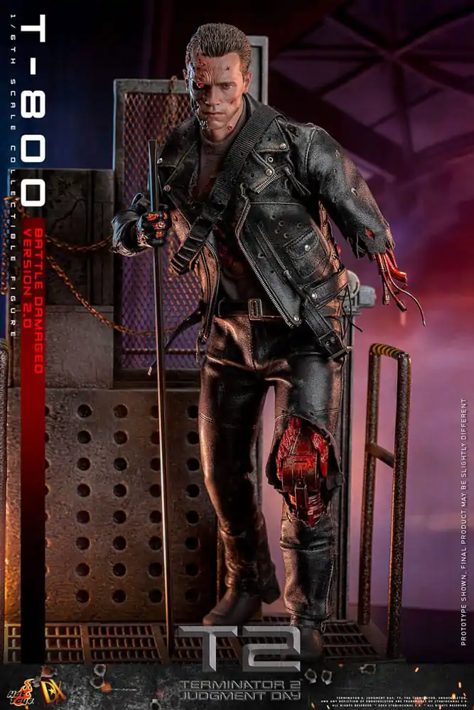 Terminator 2 Movie Masterpiece Action Figur 1/6 T-800 Battle Damaged Version 2.0 32 cm Produktfoto