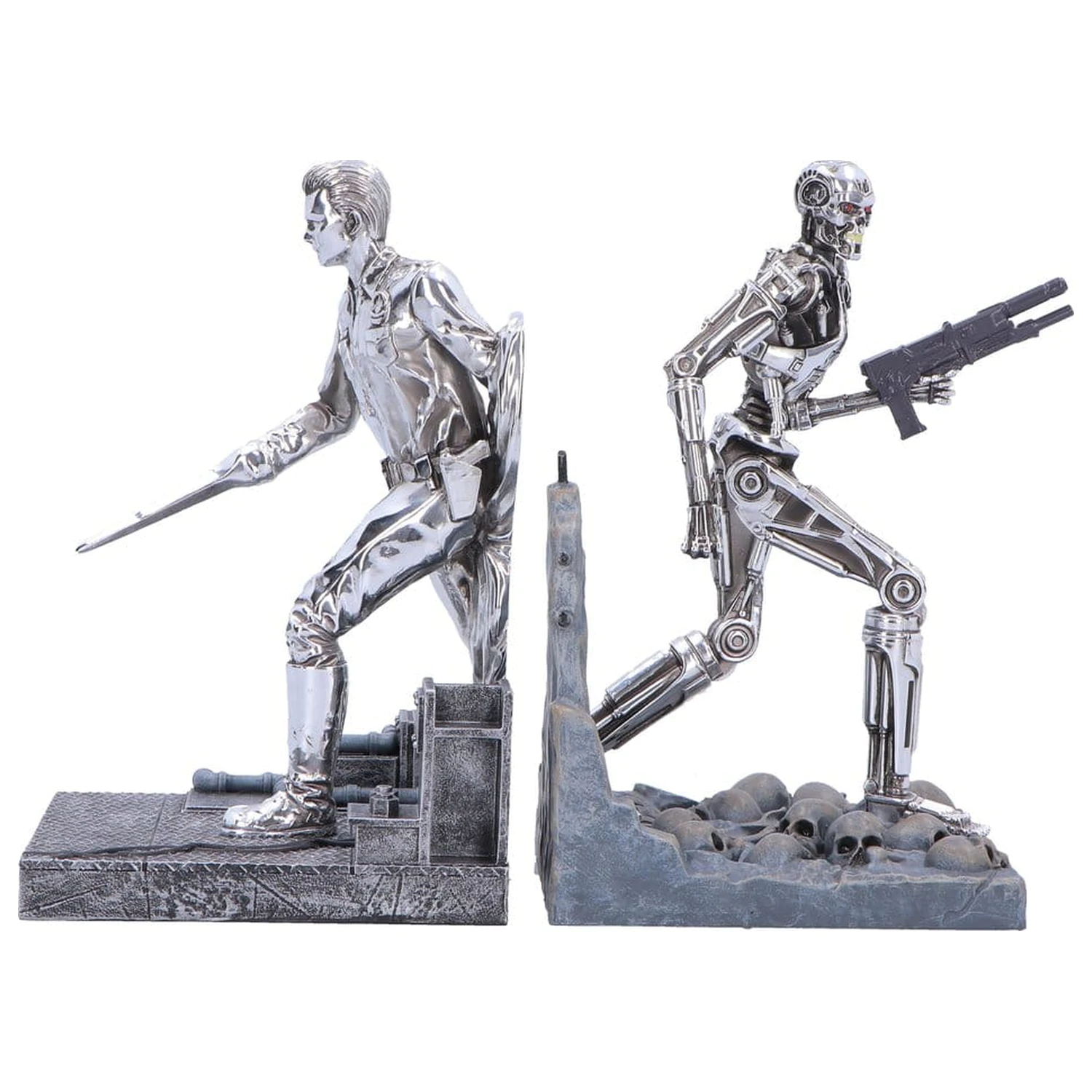 Terminator 2 Buchstützen T-1000 vs T-800 19 cm Produktfoto