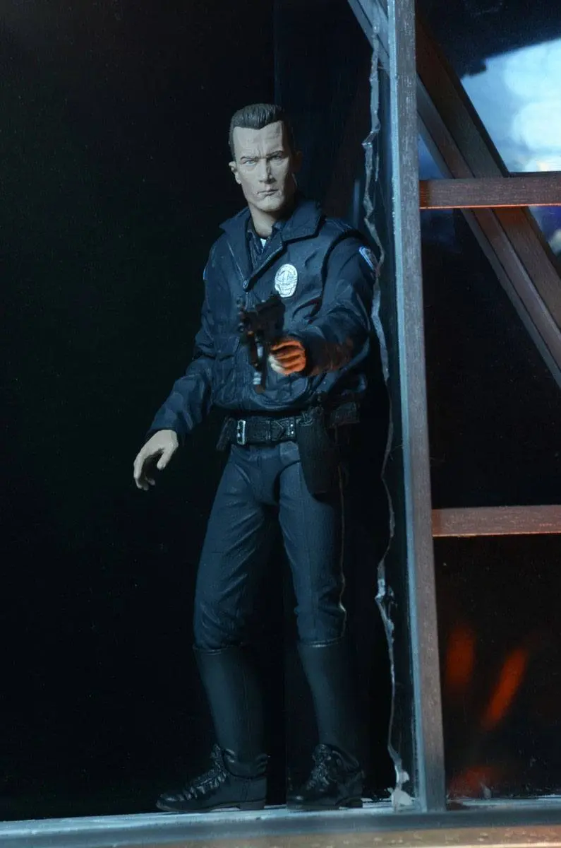 Terminator 2 Action Figur Ultimate T-1000 (Motorcycle Cop) 18 cm Produktfoto