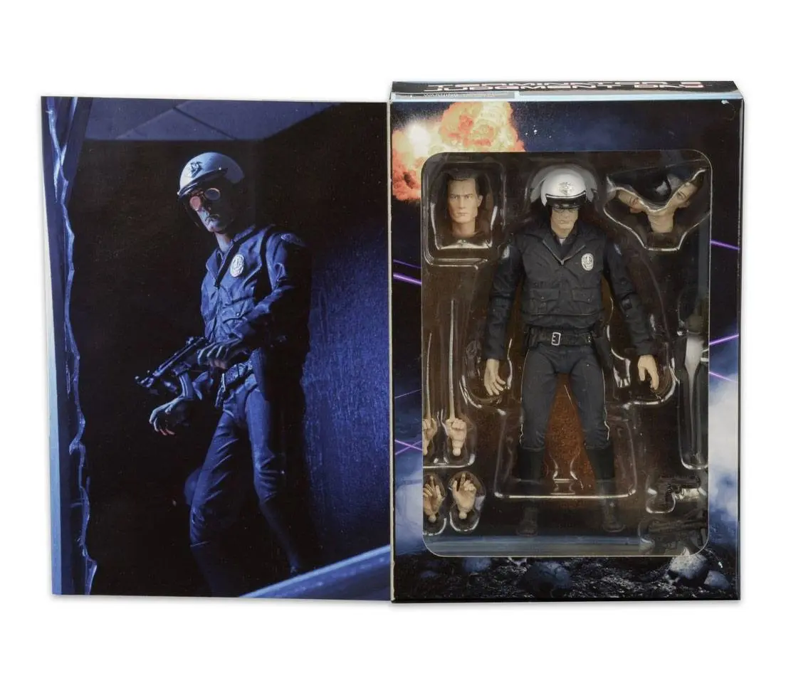 Terminator 2 Action Figur Ultimate T-1000 (Motorcycle Cop) 18 cm Produktfoto