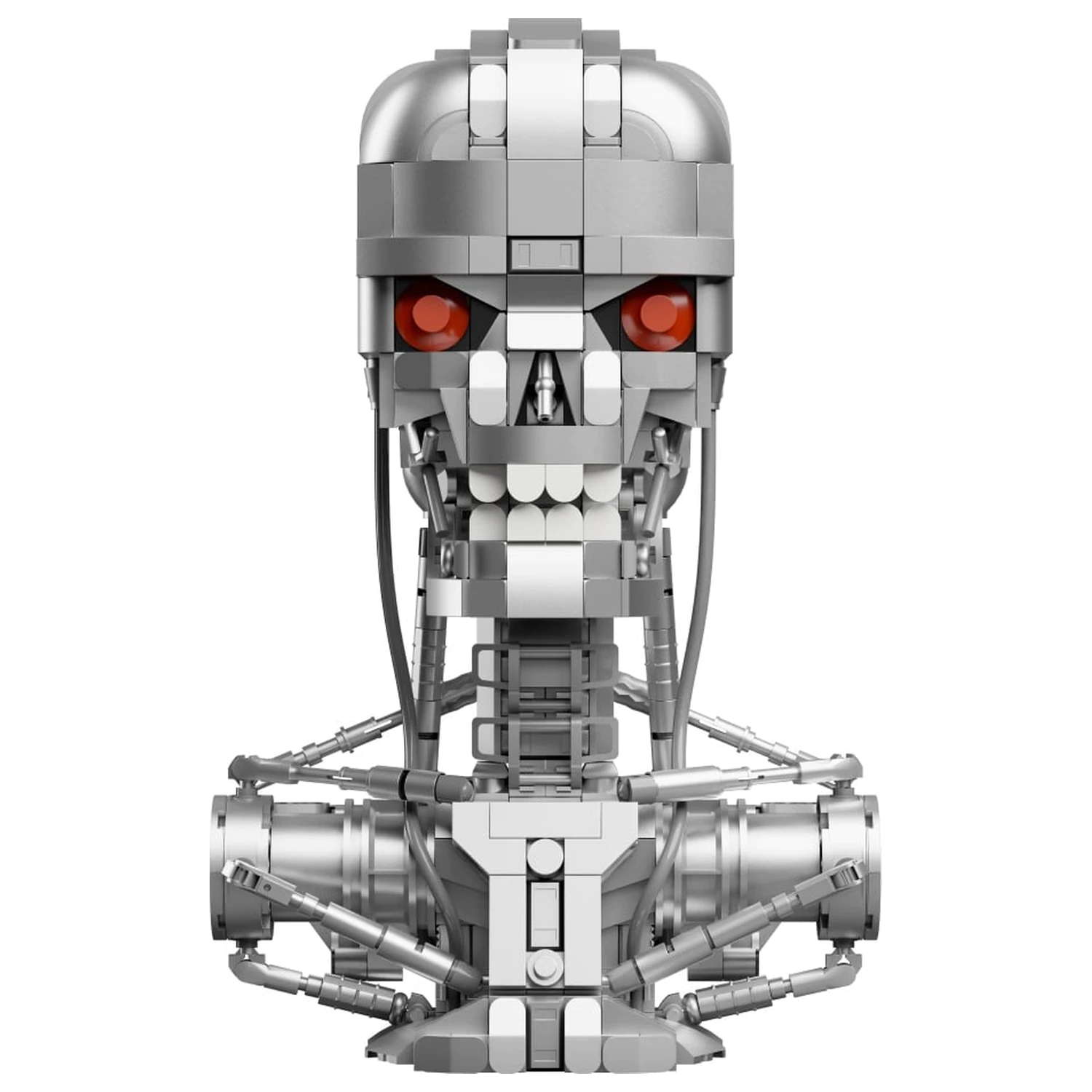Terminator T-800 Büste Bausatz Bausteine 858 Teile Produktfoto