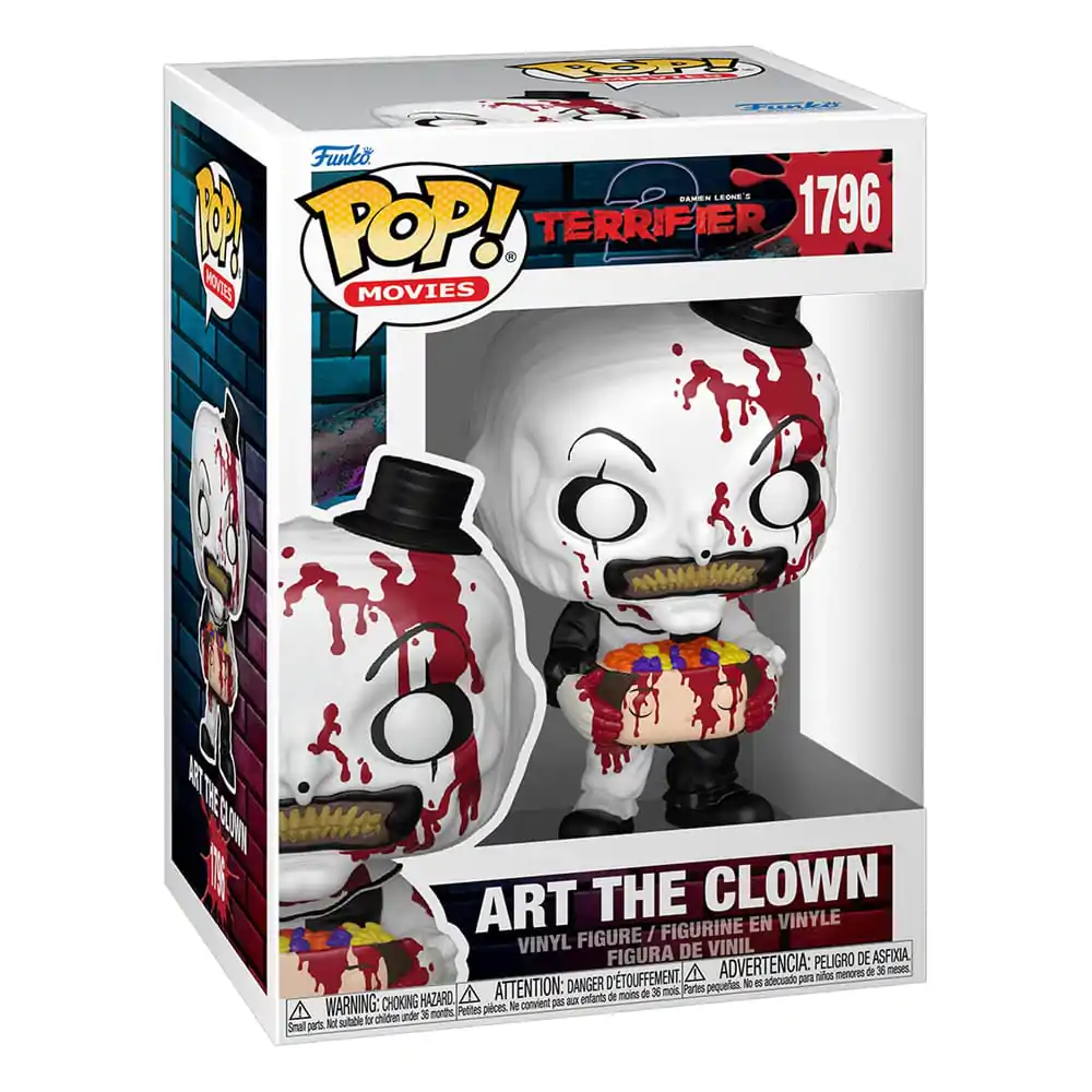 Terrifier 2 Funko POP! Movies Vinyl Figur Art the Clown mit Süßigkeiten gefülltem Kopf 9 cm Produktfoto