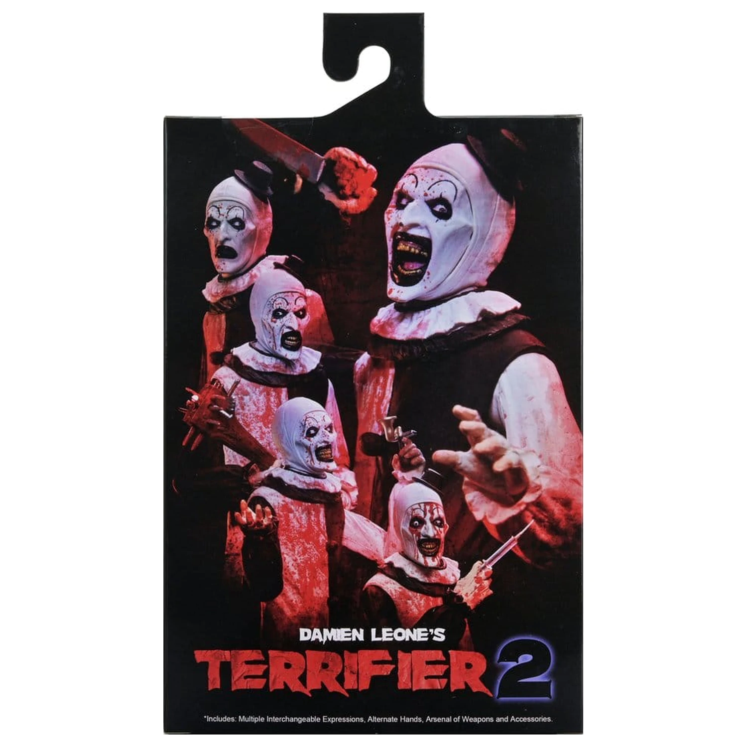 Terrifier 2 Ultimate Actionfigur Art the Clown (Blutbespritzt) 18 cm Produktfoto