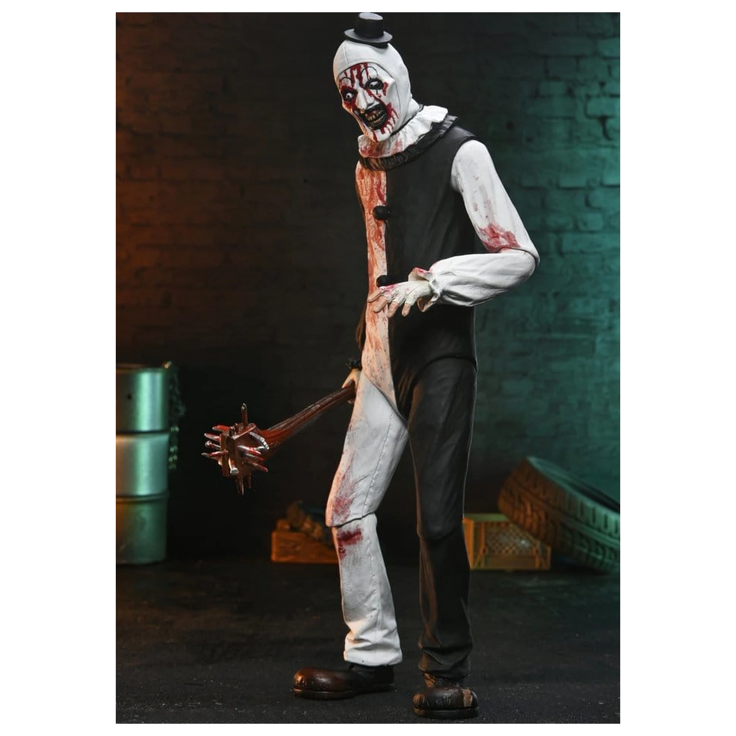 Terrifier 2 Ultimate Actionfigur Art the Clown (Blutbespritzt) 18 cm Produktfoto