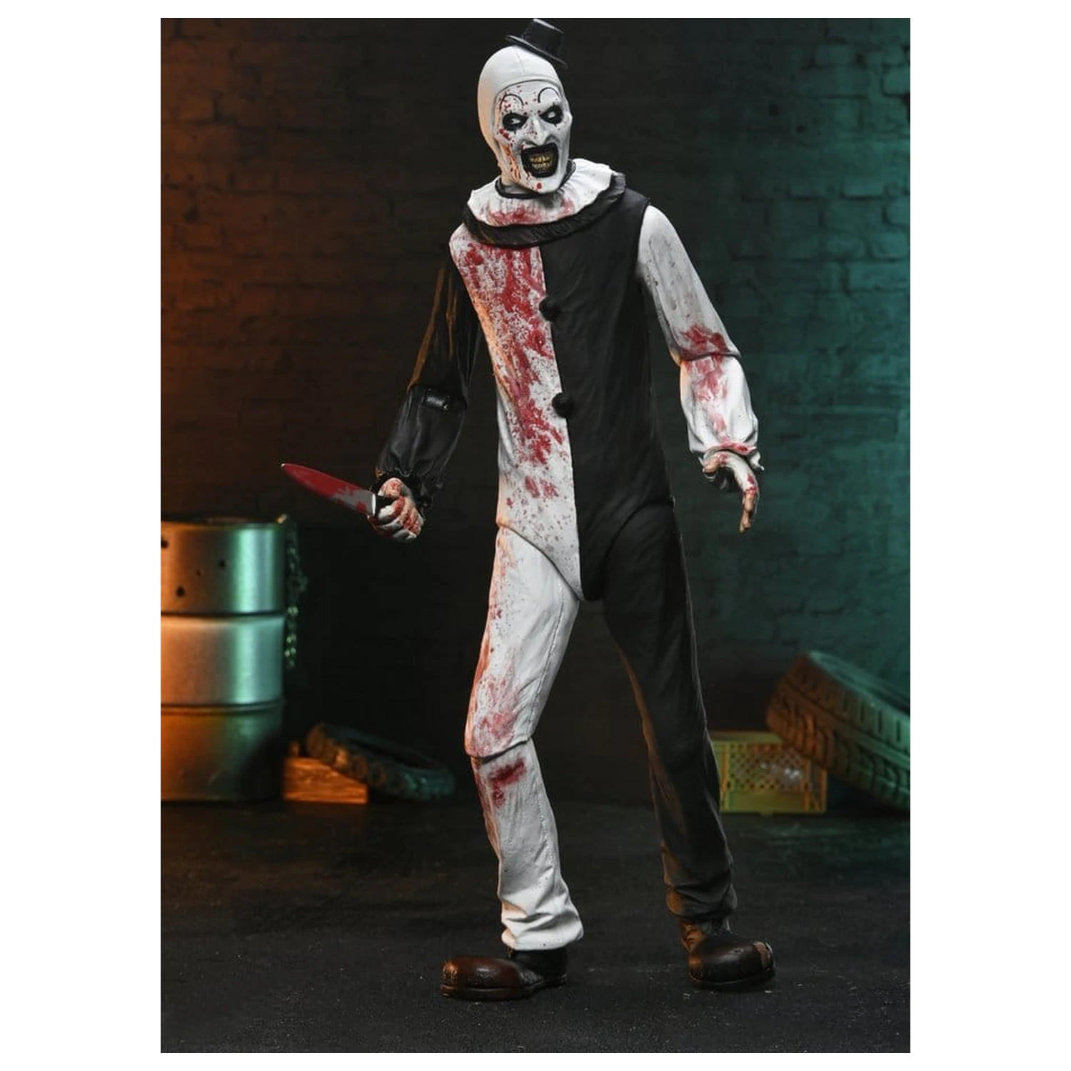 Terrifier 2 Ultimate Actionfigur Art the Clown (Blutbespritzt) 18 cm Produktfoto