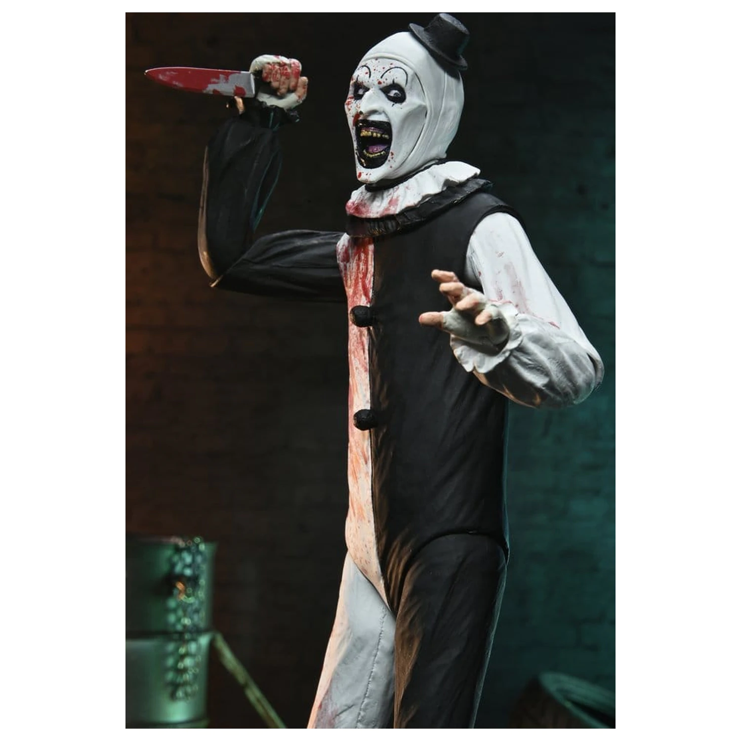 Terrifier 2 Ultimate Actionfigur Art the Clown (Blutbespritzt) 18 cm Produktfoto