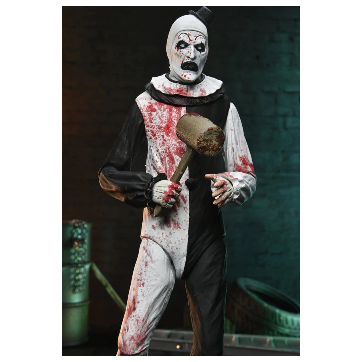 Terrifier 2 Ultimate Actionfigur Art the Clown (Blutbespritzt) 18 cm Produktfoto