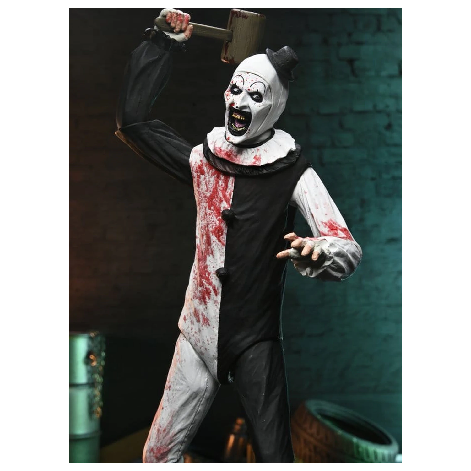 Terrifier 2 Ultimate Actionfigur Art the Clown (Blutbespritzt) 18 cm Produktfoto
