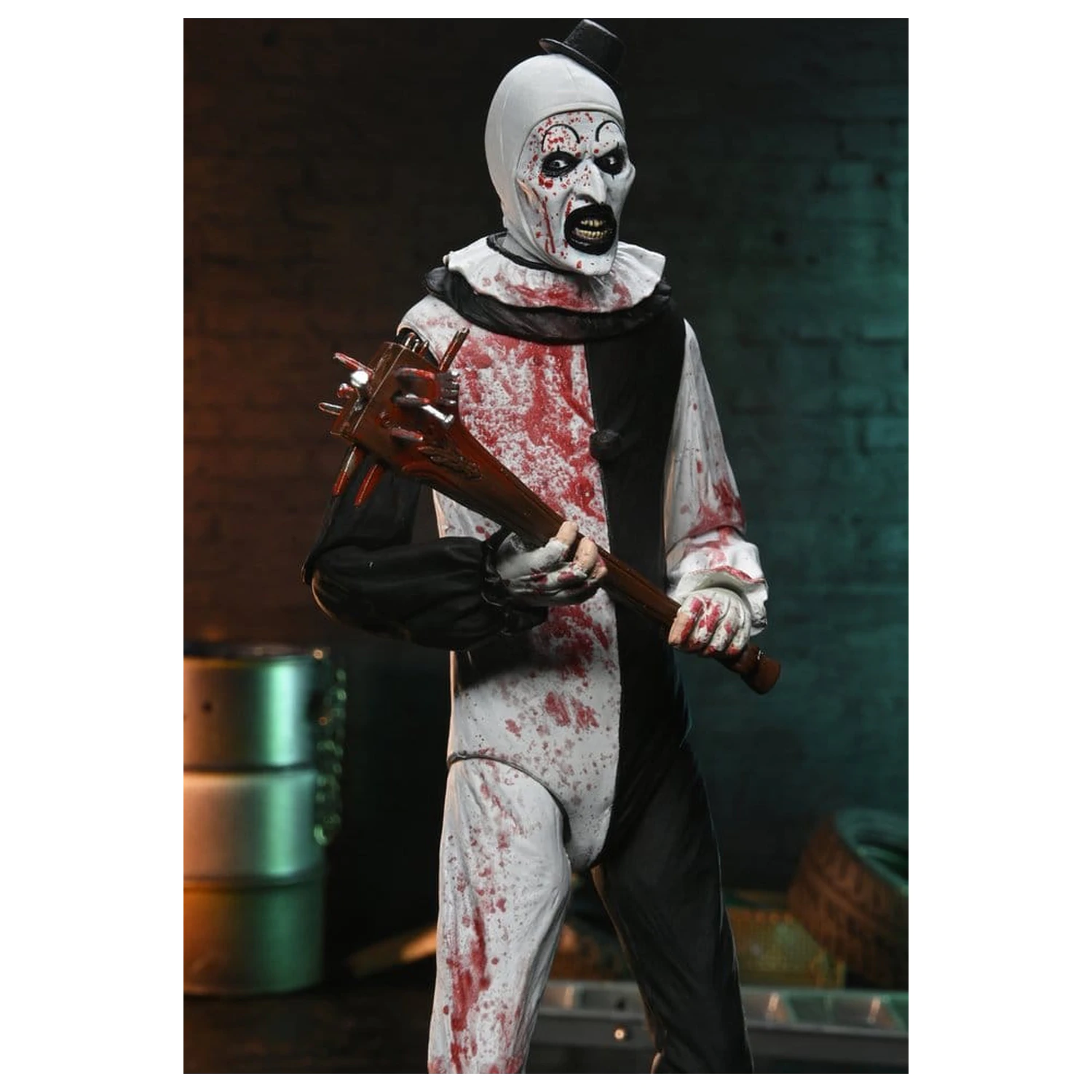 Terrifier 2 Ultimate Actionfigur Art the Clown (Blutbespritzt) 18 cm Produktfoto