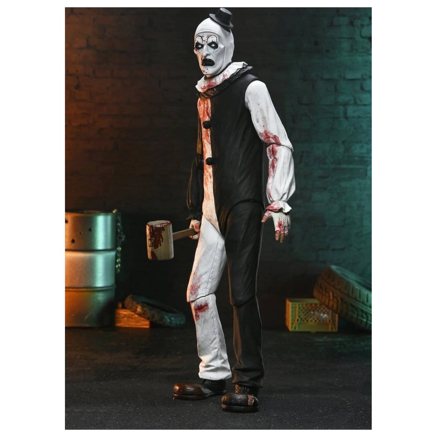 Terrifier 2 Ultimate Actionfigur Art the Clown (Blutbespritzt) 18 cm Produktfoto