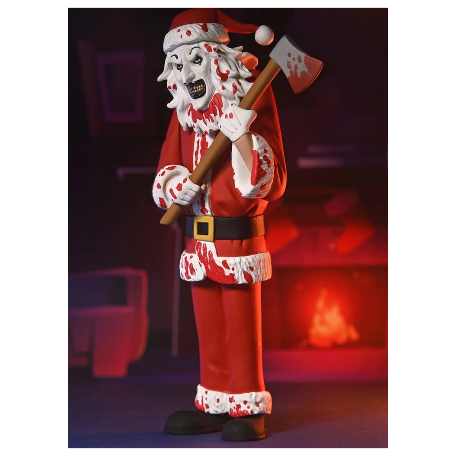 Terrifier 3 Toony Terrors Actionfigur Santa Suit Art the Clown (Bloody Version) 15 cm Produktfoto