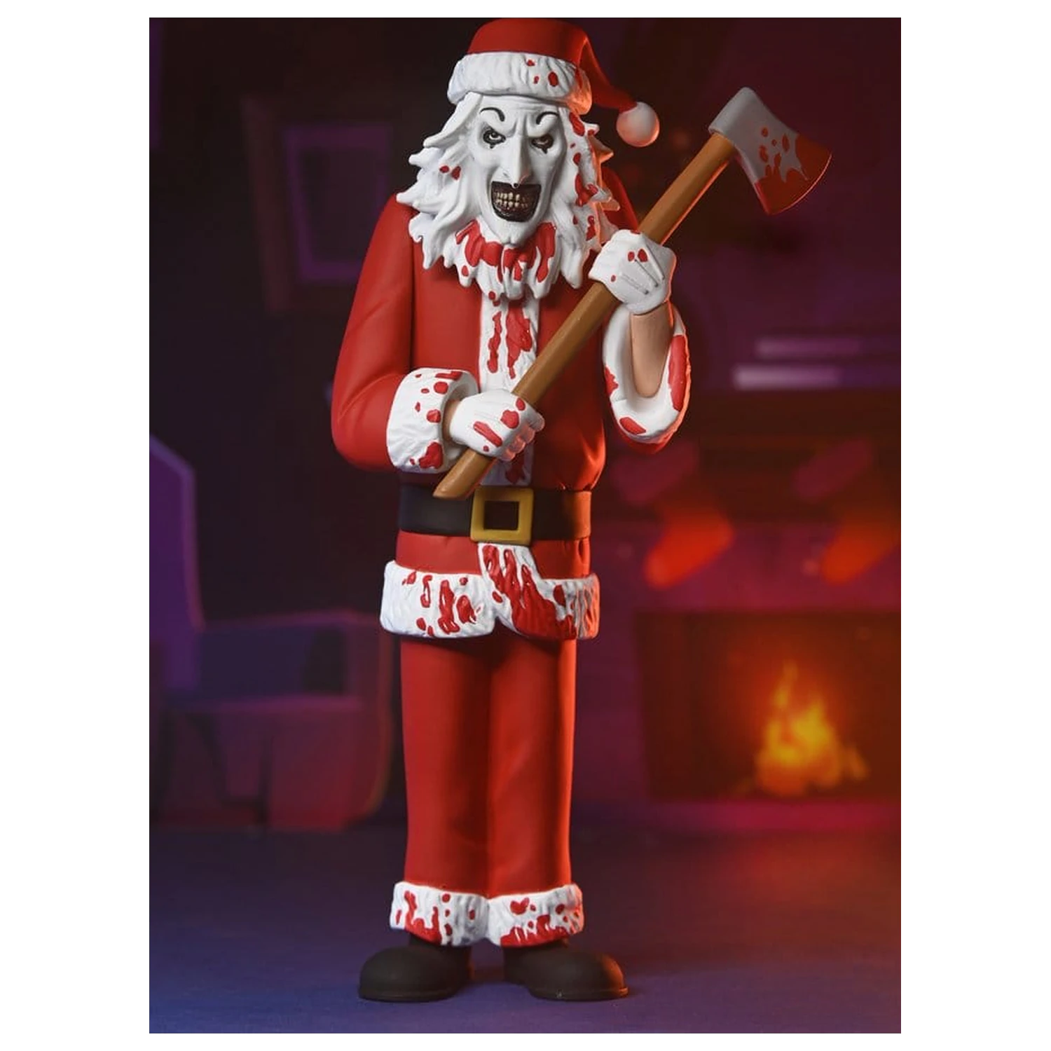 Terrifier 3 Toony Terrors Actionfigur Santa Suit Art the Clown (Bloody Version) 15 cm Produktfoto