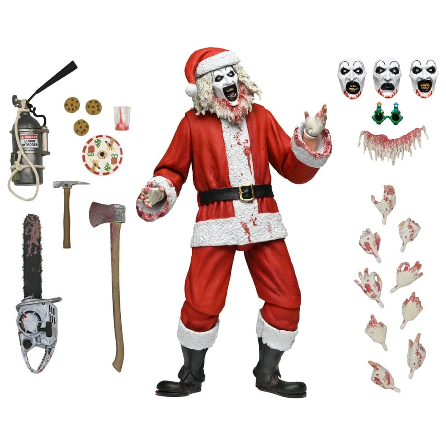 Terrifier 3 Actionfigur Ultimate Santa Suit Art the Clown (Bloody Version) 18 cm Produktfoto