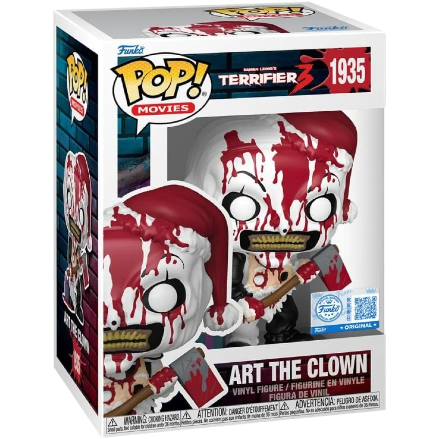 Terrifier Funko POP! Figur - Art the Clown (Bloody with Axe) Produktfoto