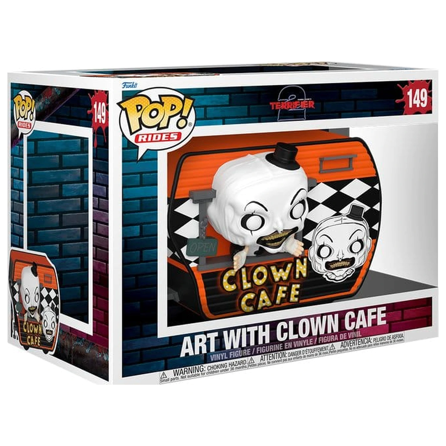 Terrifier Funko POP! Rides Super Deluxe Vinyl Figur Café mit Art 15 cm Produktfoto