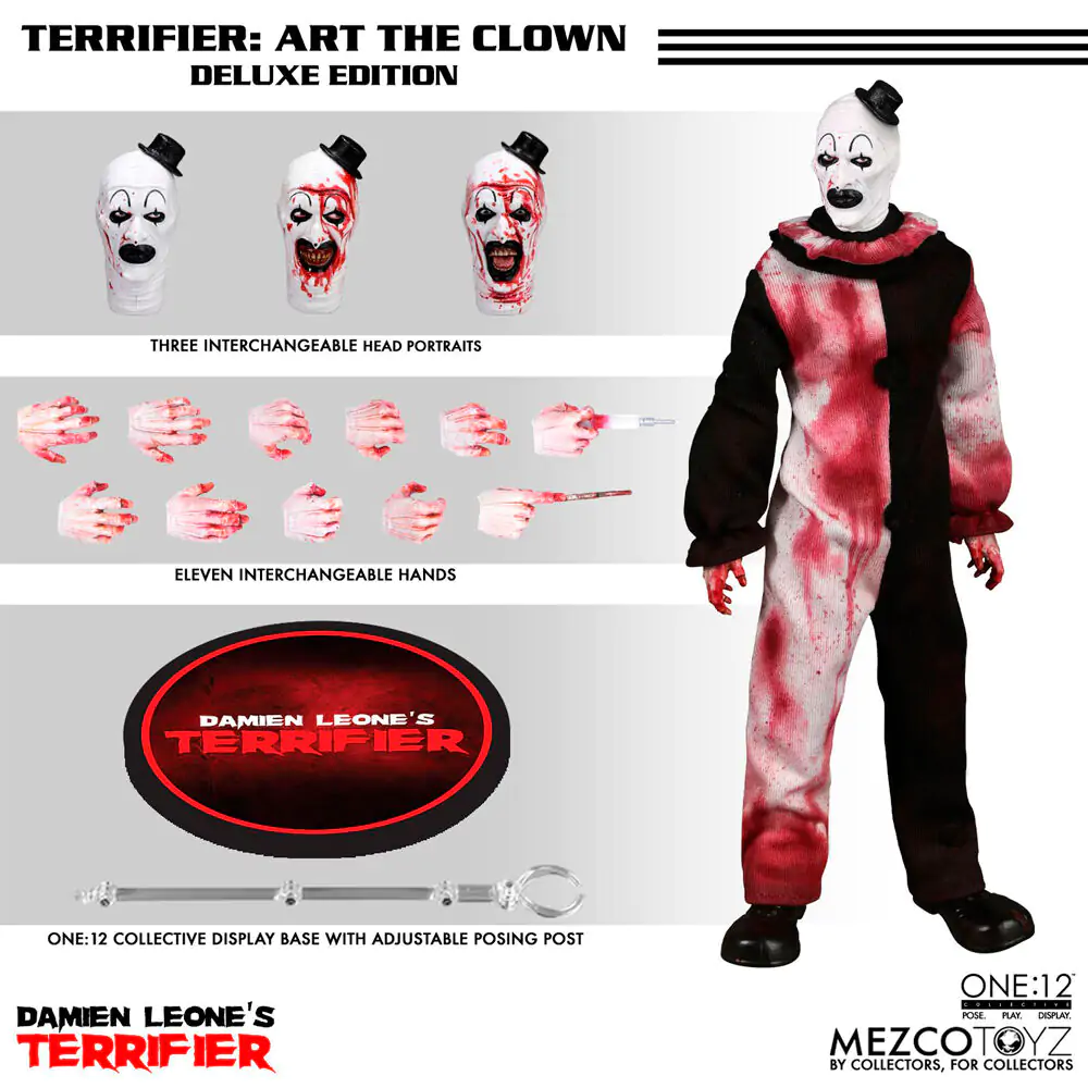 Terrifier One:12 Art the Clown Figur 18cm termékfotó